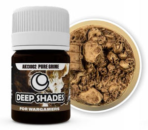 Black Forest® Hobby Supply Co AK Interactive 13002 Deep Shades for Wargamers: Pure Grime Acrylic 30ml Bottle — Paints,