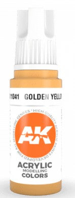 Black Forest® Hobby Supply Co AK Interactive 11041 Golden Yellow 3G Acrylic Paint 17ml Bottle — Glues, Paints, Tools > AK