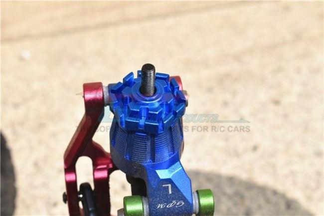 GPM ALUMINUM WHEEL HUB HEX (+2MM) TRAXXAS 1/10 MAXX 4WD BLUE