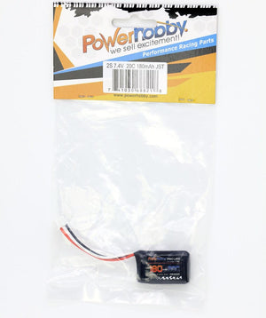 Powerhobby 2S 180mah 20c Lipo Battery : E-flite UMX Carbon Cub / UMX Sbach 3D