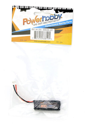 Powerhobby 2S 200MAH 30C Lio Battery : Blade UM F-27 E-flite UMX P-47 Timber
