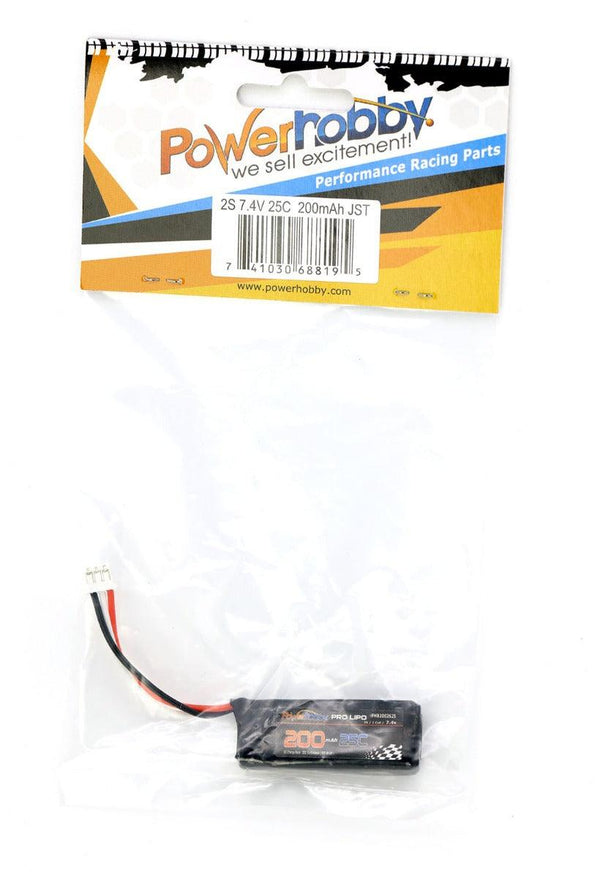 Powerhobby 2S 200MAH 30C Lio Battery : Blade UM F-27 E-flite UMX P-47 Timber
