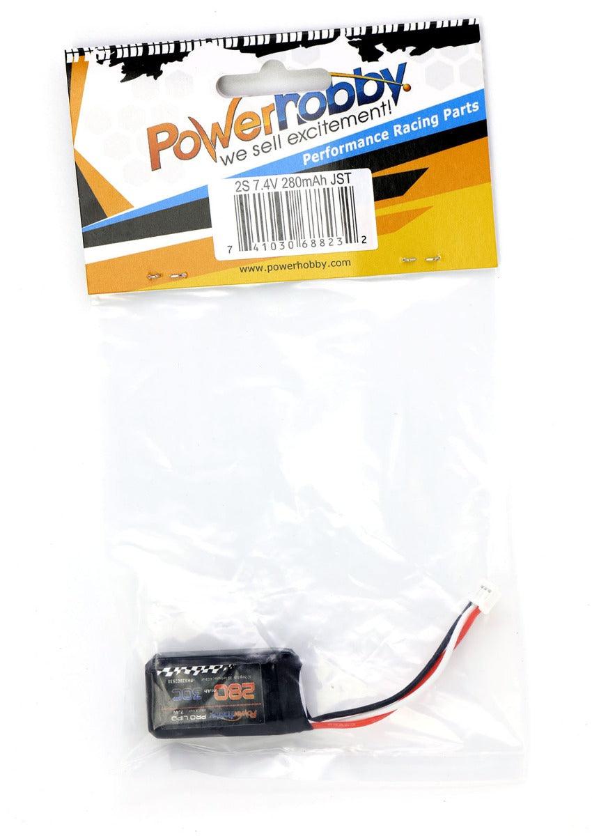 Powerhobby 2S 280mah 30c Lipo Battery w PH Connector / Plug