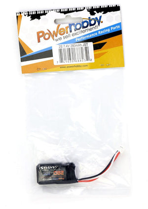 Powerhobby 2S 280mah 30c Lipo Battery w PH Connector / Plug