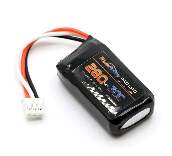 Powerhobby 2S 280mah 30c Lipo Battery w PH Connector / Plug