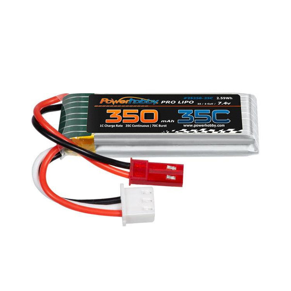 Powerhobby 2S 7.4V 350MAh 35C Lipo Battery Carisma MSA-1E Rock Crawler