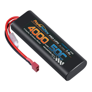 Powerhobby 2S 4000mah 50c ROUND Lipo Battery w Deans Plug ( Starter Box)