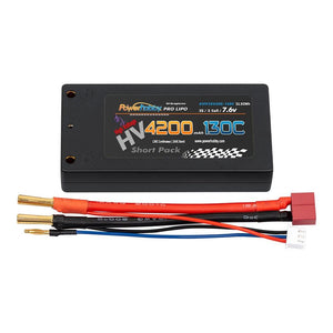 Powerhobby 2S 7.6V 4200mah 130C HV + Graphene Shorty Lipo Battery Shorty