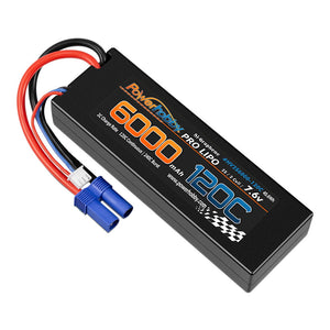 Powerhobby 2S 7.6V HV + Graphene 6000MAh 120c Lipo Battery w EC5 Plug