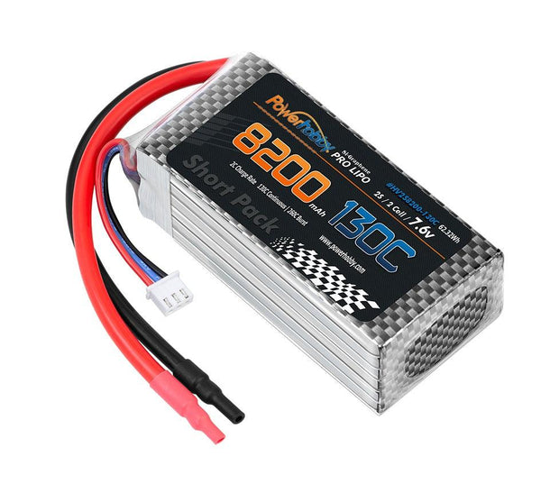 Powerhobby 2S 7.6V GRAPHENE + HV 8200mah 130C Short Drag Racing Lipo Battery