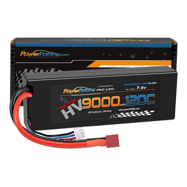 Powerhobby 2S 7.6V HV + Graphene 9000MAh 120c Lipo Battery w Deans Plug