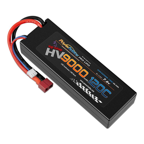Powerhobby 2S 7.6V HV + Graphene 9000MAh 120c Lipo Battery w Deans Plug