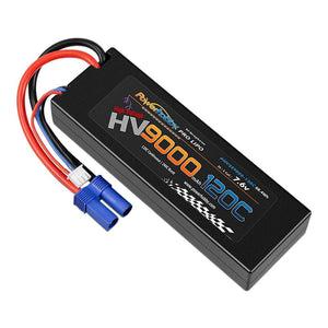 Powerhobby 2S 7.6V HV + Graphene 9000MAh 120c Lipo Battery w EC5 Plug