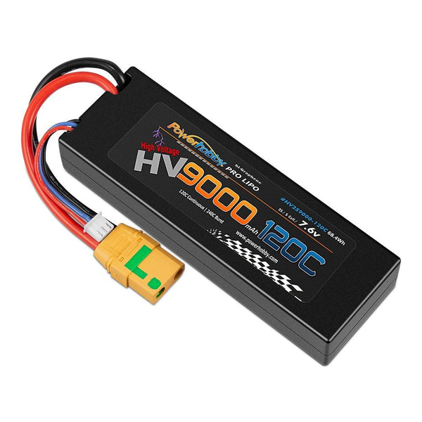 Powerhobby 2S 7.6V HV + Graphene 9000MAh 120c Lipo Battery w XT90 (2)