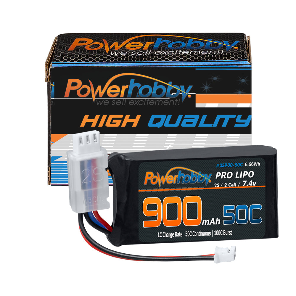 Powerhobby 2s 900mah 50C UPGRADE Lipo Battery : Axial SCX24