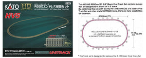 Kato 3-115 HO HV5 R550mm (21 5/8") Basic Oval Track Set