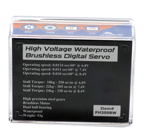 Powerhobby 300BW Waterproof Brushless High Speed Torque Digital Servo