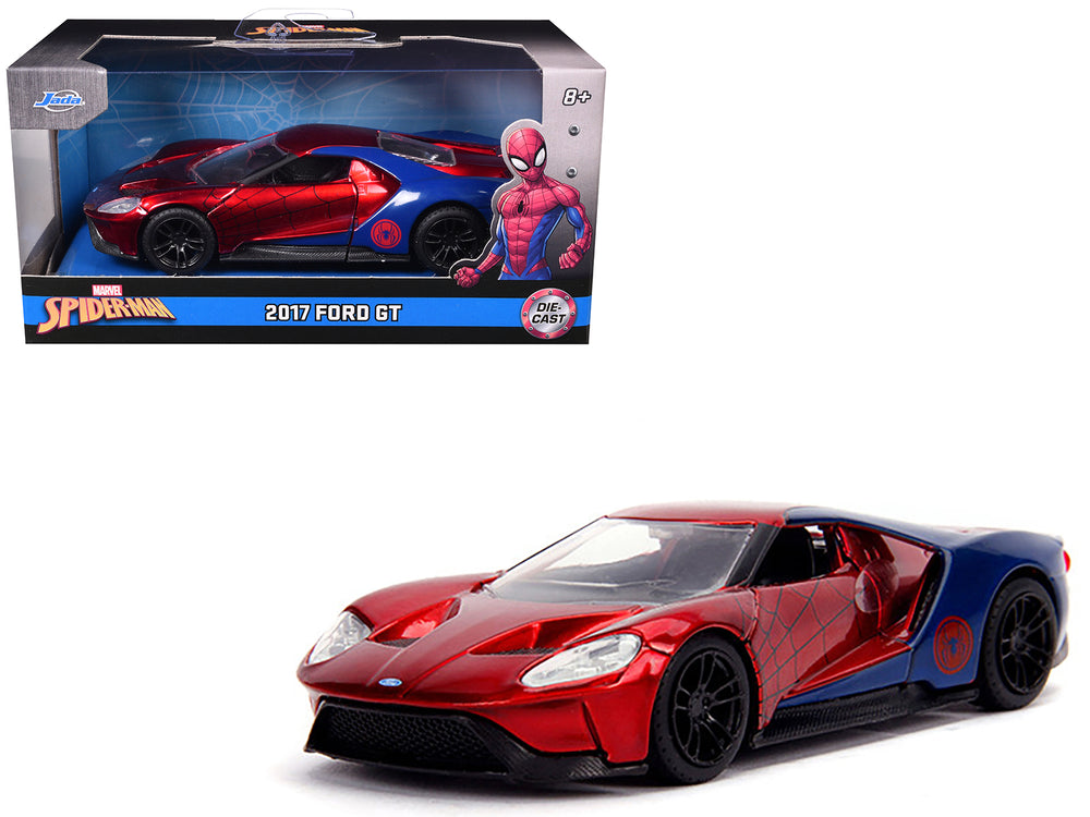 2017 Ford GT "Spider-Man" Theme "Marvel" Series 1/32 Diecast Model Car by Jada — physical
