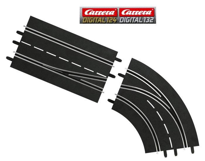 Carrera Digital Lane Change Curve Right In to Out 1/32 1/24 Slot Car Track 30364
