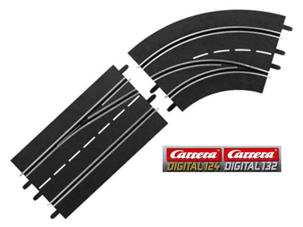 Carrera Digital Lane Change Curve Right hand Out to In 1/32 1/24 Track 30365