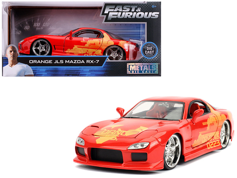 Orange Julius' Mazda RX-7 "Fast & Furious" Movie 1/24 Diecast Model Car by Jada — physical