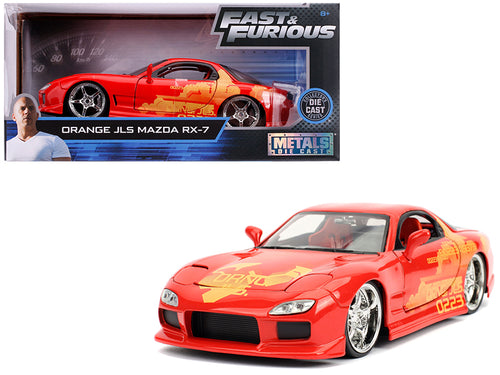 Orange Julius' Mazda RX-7 "Fast & Furious" Movie 1/24 Diecast Model Car by Jada — physical