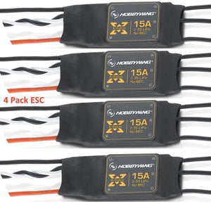 Hobbywing 30901100 XRotor-15A Brushless ESC 4 Pack for 250-300 Class Quadcopters