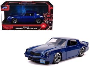Billy's Chevrolet Camaro Z28 Metallic Dark Blue "Stranger Things" (2016) TV Series "Hollywood Rides" 1/32 Diecast Model Car by Jada