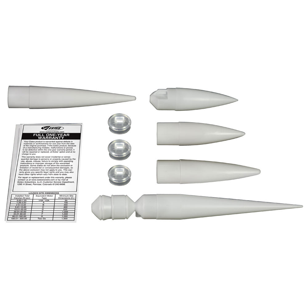 Estes - NC-50 Nose Cone, for Model Rockets (5pk)