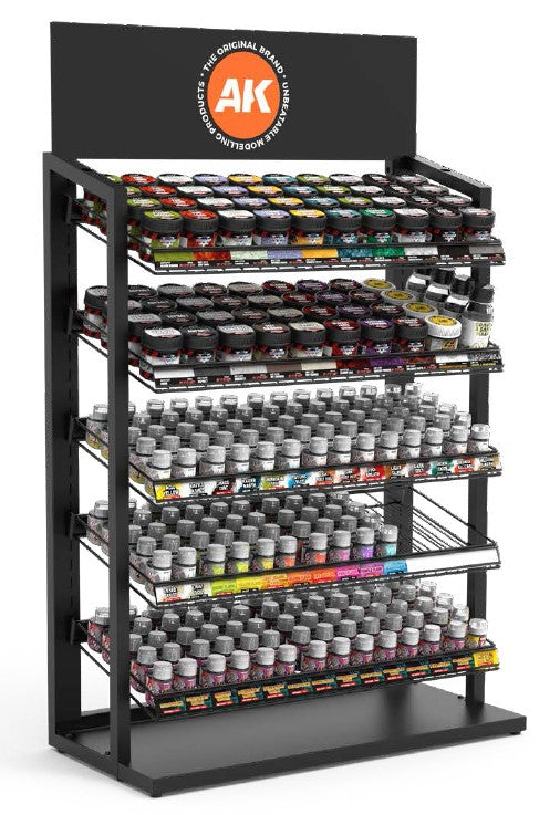 Black Forest® Hobby Supply Co AK Interactive EXPH004 Wargame Display Deal w/FREE Rack (5 each 24 pigments, 13 — Paints,
