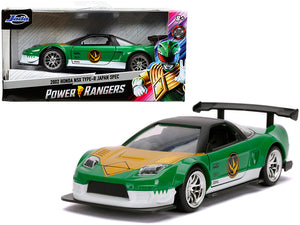 2002 Honda NSX Type-R Japan Spec Green Ranger "Power Rangers" 1/32 Diecast Model Car by Jada — physical