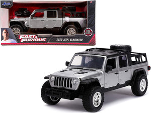 2020 Jeep Gladiator Pickup Truck Silver with Black Top "Fast & Furious" Series 1/24 Diecast Model Car by Jada — physical