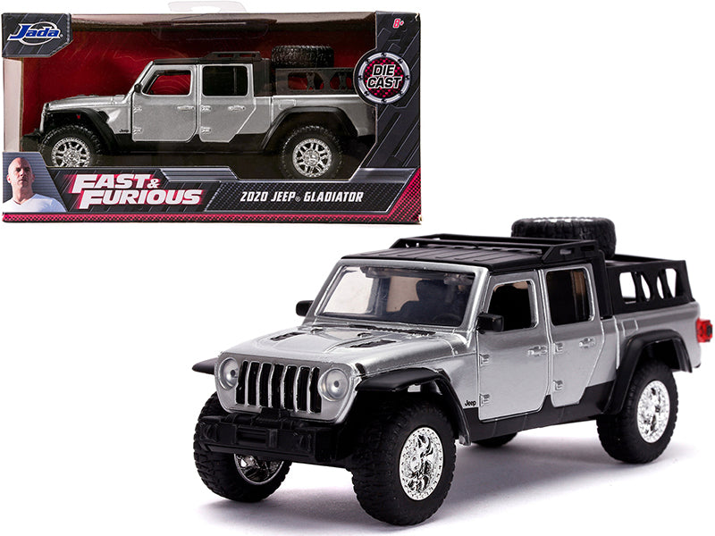 2020 Jeep Gladiator Pickup Truck Silver with Black Top "Fast & Furious" Movie 1/32 Diecast Model Car by Jada — physical
