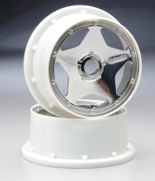 HPI Racing 3224 Super Star Wheel Shiny Chrome 120x60mm (2) Baja 5B