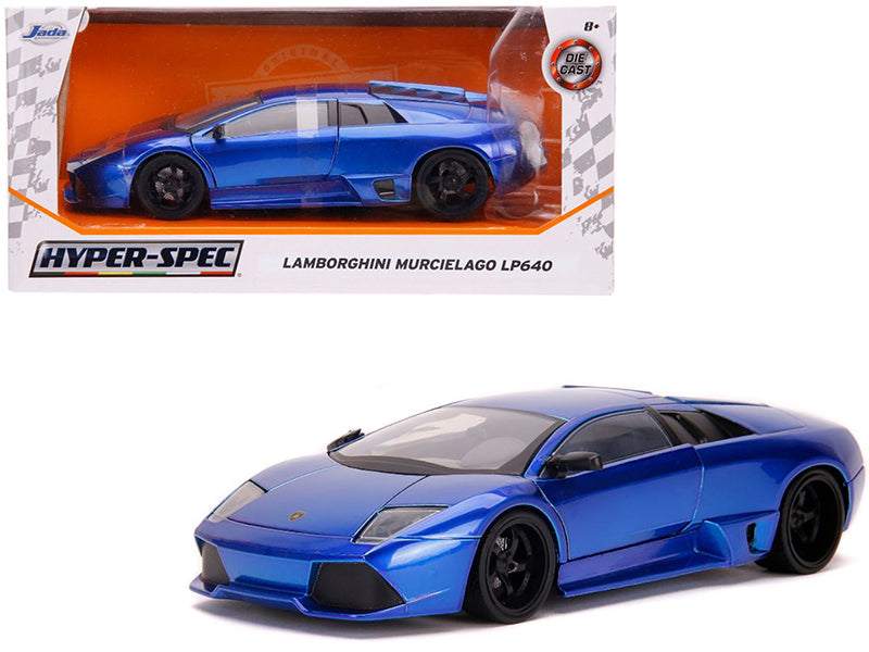 Lamborghini Murcielago LP640 Candy Blue "Hyper-Spec" 1/24 Diecast Model Car by Jada — physical