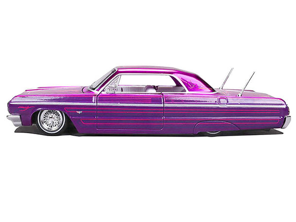 1964 Chevrolet Impala SS Lowrider with Graphics and White Interior "Lowriders" "Maisto Design" Series 1/26 Diecast Model Car by Maisto - Choose Color