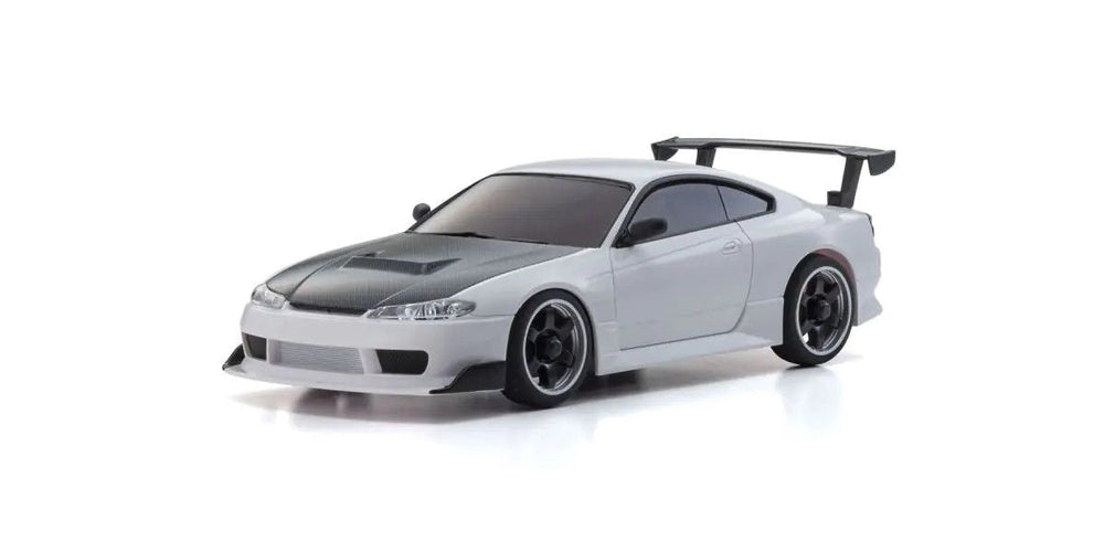 Kyosho MZP477W ASC NISSAN SILVIA S15 w/GT Wing White Painted Body For MA020