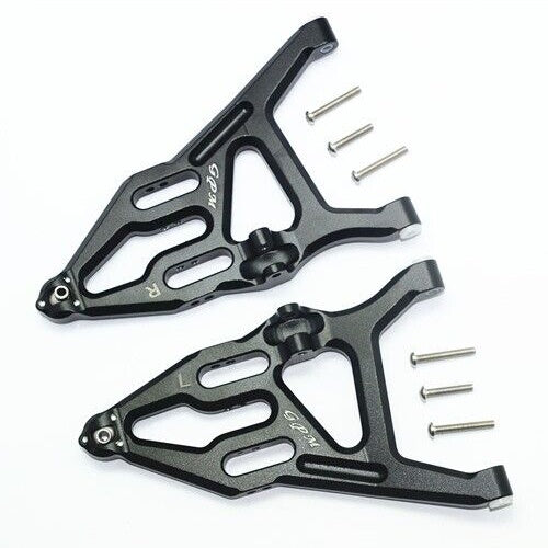 GPM UDR055-BK Alum Front Lower Suspension A-Arms Traxxas Desert Racer UDR