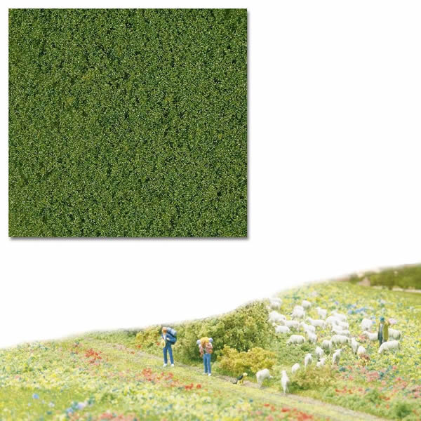 Black Forest® Hobby Supply Co Busch 7322 A Scale Micro-Flocking - 16.9oz 500mL -- Medium Green — All Scale Scenery > Busch