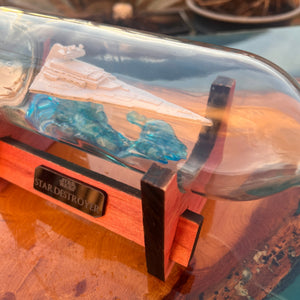 Star Wars Imperial Star Destroyer in a Wine Bottle