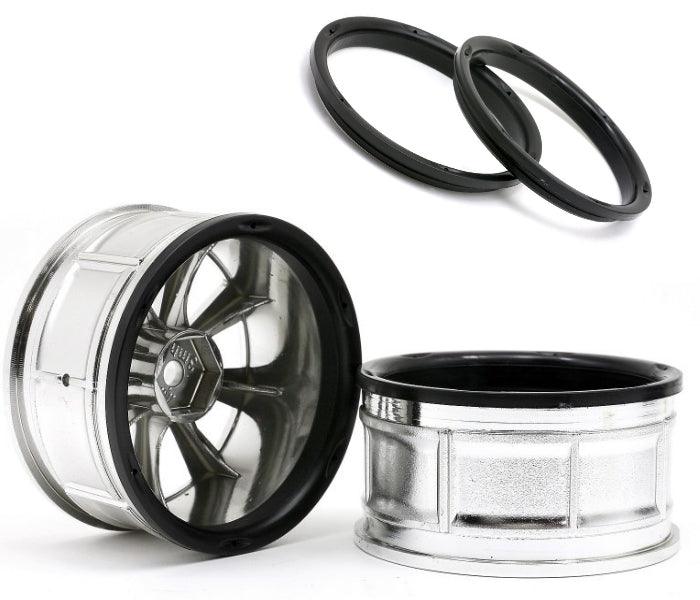 HPI Racing 33462 LP29 Wheel ATG RS8 Chrome (2) RTR Sprint 2