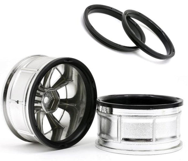HPI Racing 33462 LP29 Wheel ATG RS8 Chrome (2) RTR Sprint 2