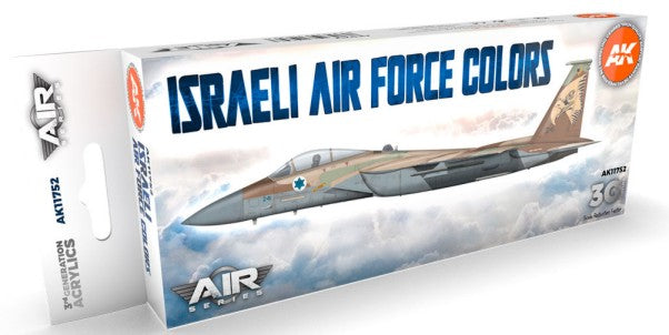 Black Forest® Hobby Supply Co AK Interactive 11752 Air Series: Israeli Air Force Aircraft 3G Acrylic Paint Set — Paints,