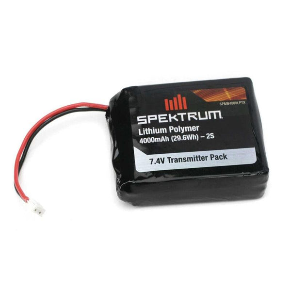 PowerHobby Spektrum SPMB4000LPTX 7.4V 4000mAh 2S LiPo Transmitter Battery — Lipo Batteries