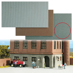 Black Forest® Hobby Supply Co Busch 7403 A Scale Self-Adhesive Textured Wall/Pavement Sheet -- Stone Wall — All Scale