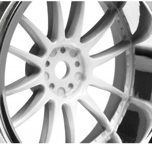 HPI Racing 3285 Work XSA 02C Whl 26mm Chrome/White 9mm Offset(2) Sprint 2 / Nitro Rs 4