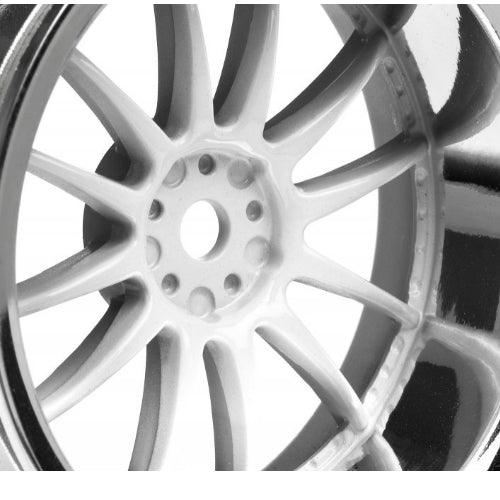 HPI Racing 3285 Work XSA 02C Whl 26mm Chrome/White 9mm Offset(2) Sprint 2 / Nitro Rs 4