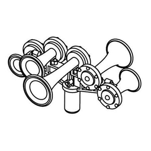 Athearn ATH02031 HO Scale Nathan AirChime K5LAR24 Horn Set (3)