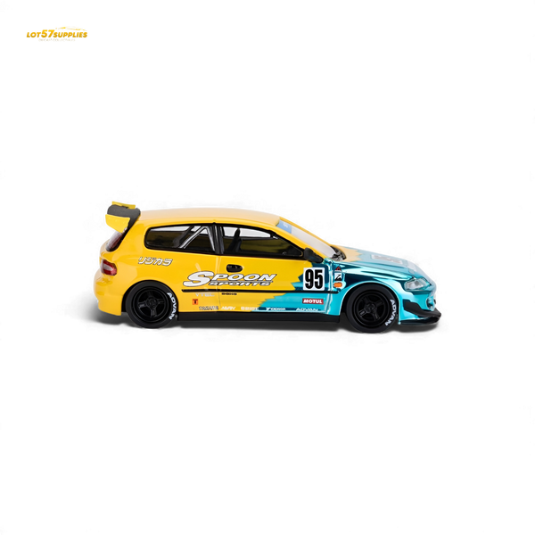 (Pre-Order) ET Model Honda Civic EG6 Rocket Bunny Spoon Blue 1:64