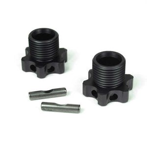 Tekno R/C TKR5071B Wheel Hubs 17mm 1mm Offset w/Pins (2) EB48
